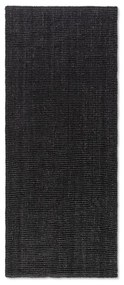 Čierny jutový behúň 80x200 cm Bouclé – Hanse Home