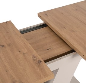 Vintino Jedálenský rozťahovací stôl ARES dub artisan/kašmír 120-160 cm