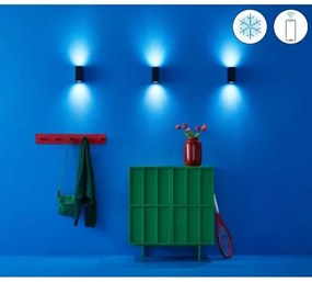 WiZ -LED RGBW Stmievateľné nástenné svietidlo UP&DOWN 2xGU10/4,7W/230V čierna Wi-Fi