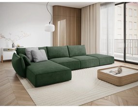 Tmavozelená rohová pohovka (ľavý roh) Vanda - Mazzini Sofas