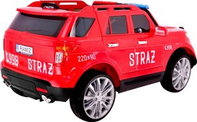 Ramiz Detské hasičské SUV na batérie na diaľkové ovládanie + sirény + svetlá + megafón