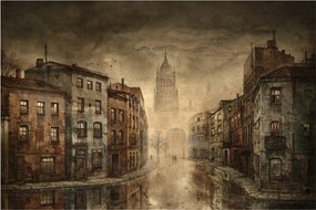 Obraz - Maľba mesta (90x60 cm)