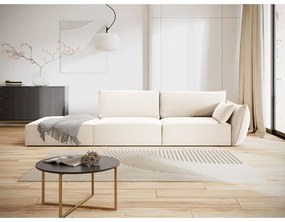 Béžová zamatová pohovka pravý roh 264 cm Vanda – Mazzini Sofas