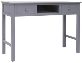 Stôl sivý 108x45x76 cm masívne drevo paulovnia