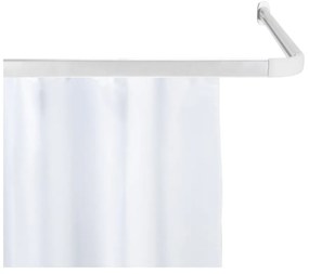Biela tyč na sprchový záves Era – Wenko