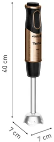 Tyčový mixér Tefal Coppertinto Quickchef HB656G10 Medený/Čierny