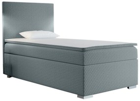 Čalúnená posteľ boxspring RENATA + topper, 70x200, sawana pik honey 72, ľavá