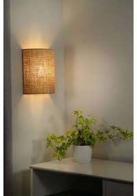 Duolla - Nástenné svietidlo YUTE 1xE27/15W/230V pr. 20 cm hnedá