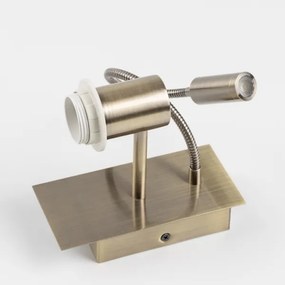 Brilagi - LED Nástenná lampa NUBILA 1xE27/25W/230V + LED/3W mosadz/fialová