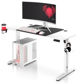 Výškovo nastaviteľný stôl Diablo X-Tensio 1400 biely