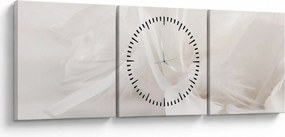 Obraz - Perie (s hodinami) (90x30 cm)