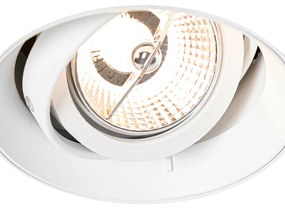 Moderné zapustené bodové biele GU10 AR70 okrúhle ozdobné - Oneon
