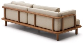 Záhradná pohovka z tíkového dreva v béžovo-prírodnej farbe Turqueta – Kave Home