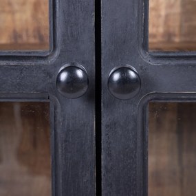 Vitrína z mangového dreva v prírodnej farbe 160x71 cm – Ixia