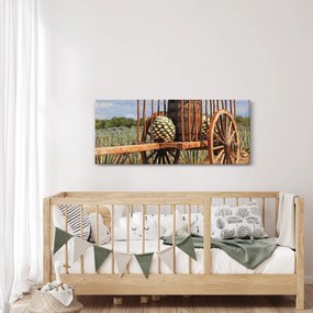 Obraz - Prívesný vozík (120x50 cm)
