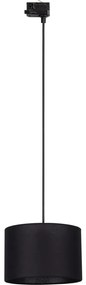 Luster na lanku 3-fáz. lišto. systému TRACER 1xE27/15W/230V pr. 30 cm čierna