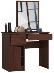 Toaletný stolík so zrkadlom P-2/SL ľavá - wenge