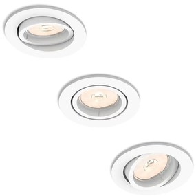 Philips 50183/31/PN - SADA 3x Podhľadové svietidlo ENNEPER 1xGU10/5,5W/230V