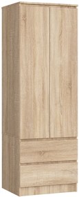 Šatníková skriňa Surgimiento (dub sonoma). Akcia -19%. Vlastná spoľahlivá doprava až k Vám domov. 1117333