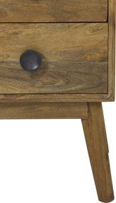 Drevená nízka komoda Espita so šuplíkmi - 40*40*80cm