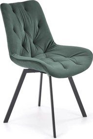 Jedálenská otočná stolička SOFIA - tmavo zelená