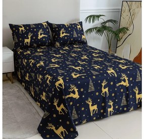 Plachta a obliečka na vankúš GOLDEN DEER Rozmer: 50 x 70 cm | 140 x 240 cm