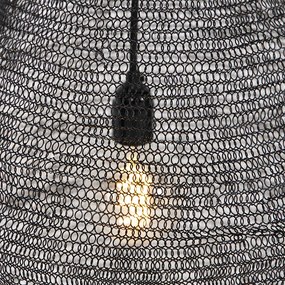 Orientálne závesné svietidlo čierne 45 cm - Nidum L