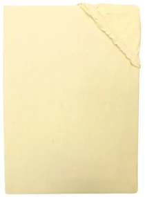 Posteľná plachta jersey svetložltá TiaHome - 200x200cm