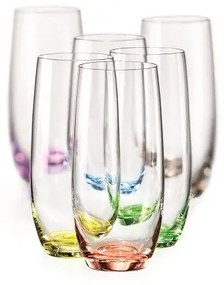 Sada sklenic, Crystalex, CLUB rainbow, 350 ml (6ks)