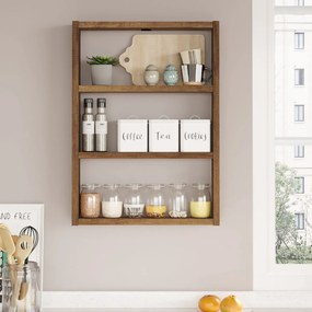 Kuchynská polica Setam Walnut