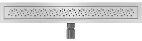 Mexen Flat nerezový sprchový žľab 60 cm vzor M12, 1021060-15