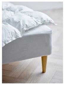 Biela napínacia plachta z Bio bavlny 180x200 cm Calm – Södahl