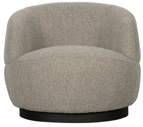 Svetlosivé otočné kreslo Wolly – WOOOD