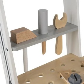 Drevená dielňa pre deti s náradím - vzdelávacia hračka 3v1