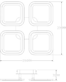 Zuma Line MS232040R-WH-LED Stm. svietidlo STELLAR LED/30W/230V 3000-6000K biela+DO