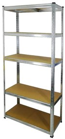 Kovový Regál STABIL175 II pozinkovaný 180x90x40cm – 5 políc/175kg