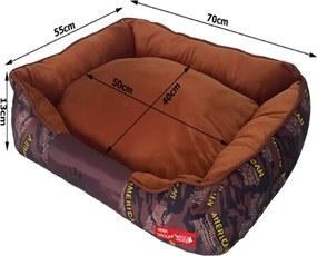 Pelech pre psa / mačku L - Maskáč - hnedý