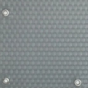 Balkónová zástena - umelý ratan, 1,0x3m - světlo šedá
