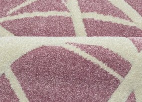 Koberce Breno Kusový koberec PORTLAND 57/RT4R, ružová, viacfarebná,80 x 140 cm