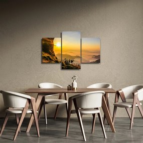Obraz údolia v rannej hmle (90x60 cm)