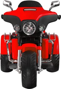 JOKOMISIADA Veľký akumulátorový motorkový chopper pre deti PA0254 červený