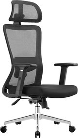 Kancelárska ergonomická stolička Neoseat LORELI — čierna, nosnosť 150 kg