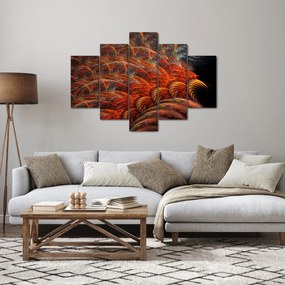 Obraz - Abstraktná imitácia peria (150x105 cm)