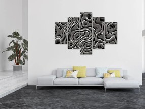 Obraz - Metalická abystrakcia (150x105 cm)