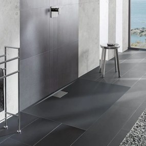 VILLEROY &amp; BOCH Architectura MetalRim obdĺžniková sprchová vanička akrylátová, štandardný model, protišmyk (B), 1800 x 900 x 15 mm, Anthracite, UDA1890ARA215V-1S