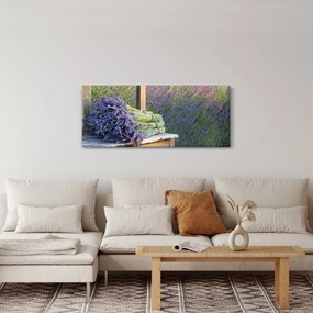 Obraz - Levanduľové zväzky (120x50 cm)
