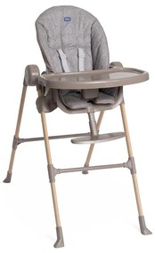 Chicco - Detská jedálenská stolička Polly Essential - šedá/hnedá