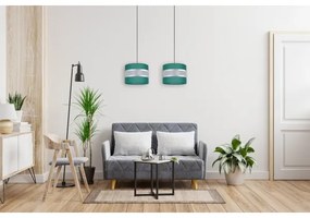 Luster na lanku CORAL 2xE27/60W/230V zelená