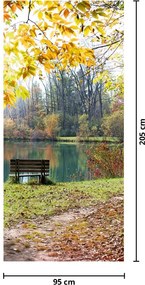 Fototapeta na dvere - Rybník (95x205cm)