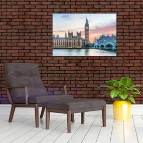 Obraz - Londýn v pastelových farbách (90x60 cm)